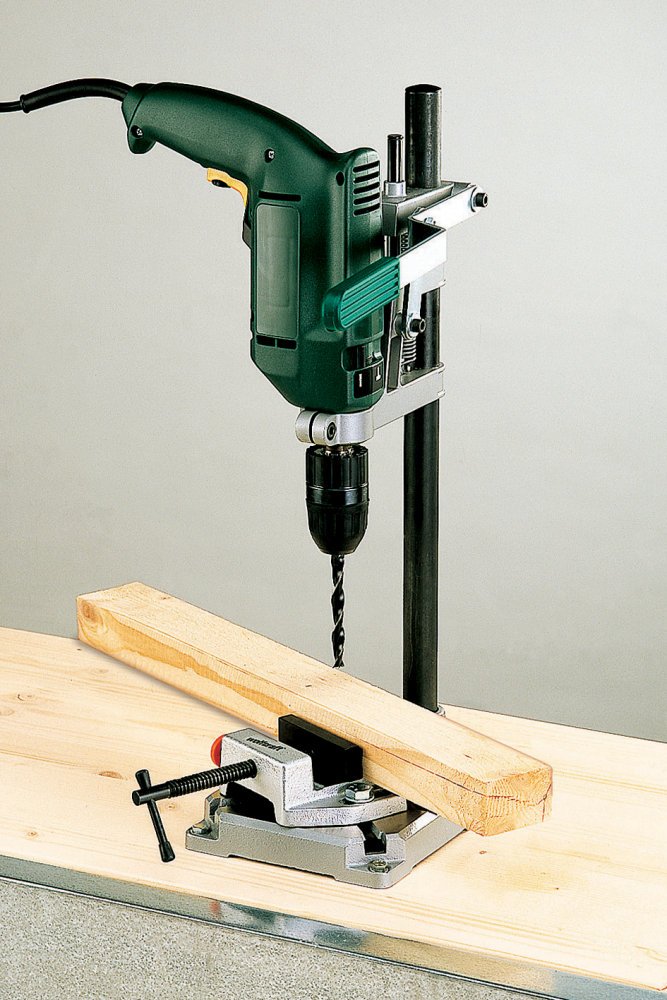 Supporto Per Trapano A Colonna - Guida Per Fori Precisi Con Angolo Regolabile 45-90 Gradi - Foto 5