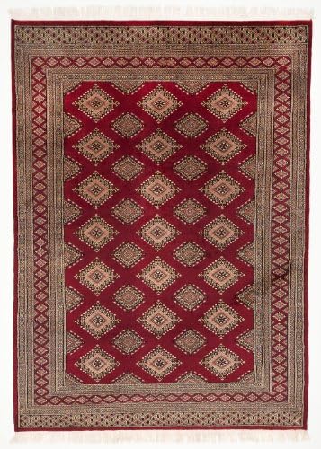 Oriental Rectangle Bokhara Area Rug - Handmade with 100% HandKnotted Wool - Durable and Long Lasting -5.5'x7.67'