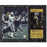 Mounted Memories Oakland Raiders Super Bowl XV Jim Plunkett Plaque with Replica Ticket