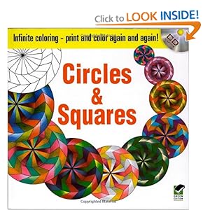 Infinite Coloring Circles and Squares CD and Book (Dover Design Coloring Books) Lee Anne Snozek, Coloring Books and Coloring Books for Grownups