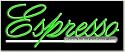 Espresso Neon Sign (13"H x 32"L x 3"D)