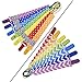 Blulu Pacifier Clip Holder, Rainbow, 7 Piece