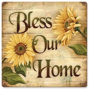 Bless Home Home and Garden Vintage Metal Sign - Victory Vintage Signs Bless Home Home and Garden Vintage Metal Sign - Victory Vintage Signs