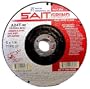 SAIT 20180 Type 27 6-Inch x 1/4-Inch x 5/8-11 11200 Max RPM Grade A24T Edge Depressed Center Grinding Wheels, 10-Pack