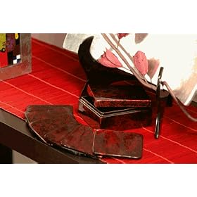 Lacquer Coasters in Gift Box by Shopping The Globe