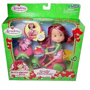 Rockin' Ride-Along Scooter Strawberry Shortcake Doll with Sidecar and Custard by 