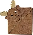 Luvable Friends Animal Face Hooded Towel, Moose