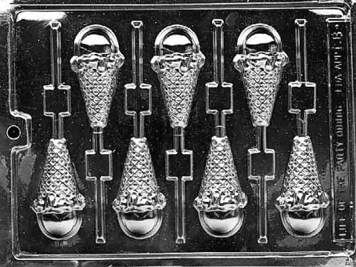 ICE CREAM CONE LOLLY Kids Candy Mold Chocolate