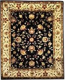 Black / Gold Brown/Black by 828 Rugs International Mahal Collection