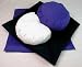 Zafu Crescent Zabuton Combination Yoga Meditation Support Cushions Kapok Fill Purple