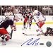 NHL Aaron Voros Breaking in Vs Blue Jackets Autographed 8-by-10-Inch Photograph