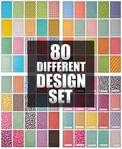 Goodlucky365 Instax Film Stickers Borders for FujiFilm Instax Mini 8 7s 25 50s 90 (80 Sheets, Colorful)