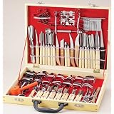 International Culinary Carving Set 80 Piece, Wood Case by Harold Import Company, Inc.