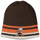 Browns Reebok NFL Cuffless Retro Logo Knit Cap