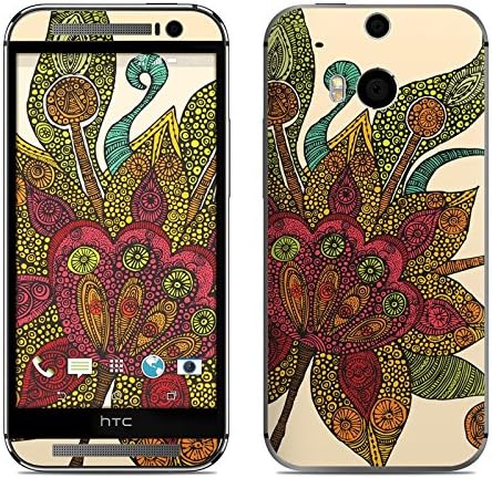 Spring Flower Design Decal Skin Sticker for HTC One M8 Skins (2014) (Matte Satin)