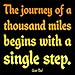 Journey of a Thousand Miles - Lao Tzu Color Magnet