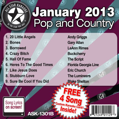 The Lumineers - All Star Karaoke January 2013 Pop and Country Hits B (ASK-1301B) - Zortam Music