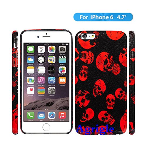 iPhone 6 Case, Agrigle [Non-Slip] [Exact-Fit] [Light Weight] ] [Scratch-Resistant] iPhone 6 (4.7) Case Premium Coated Non Slip Surface with Excellent Grip Matte Hard Case for iPhone 6 4.7 inch (Red head)