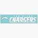 SAN DIEGO CHARGERS 4X17 DIE CUT DECAL