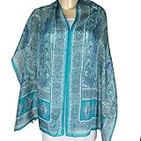 India Clothing Women Scarves Scarves Silk Printed Rectangular
