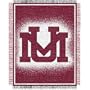 Montana Grizzlies NCAA Triple Woven Jacquard Throw (019 Focus) (48x60")"