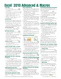 Microsoft Excel 2010 Advanced & Macros Quick Reference Guide (Cheat Sheet of Instructions, Tips & Shortcuts - Laminated Card)