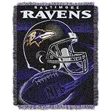 NFL Baltimore Ravens 48-Inch-by-60-Inch Jacquard Acrylic Throw