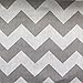 Big Chevron Poly Cotton Grey 60 Inch