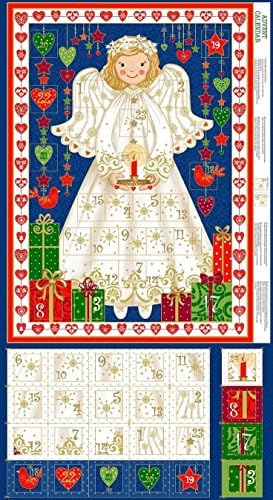 Angel Advent Calendar 2015 Christmas Holiday Panel