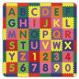 Play and Learn Soft and Safe SoftFloors 6'6 x 6'6 x 5 8 by Alessco Inc.