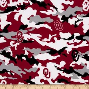 Amazon.com: Collegiate Cotton Broadcloth University of Oklahoma