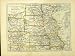 1912 Map United States America Colorado Nevada Mexico