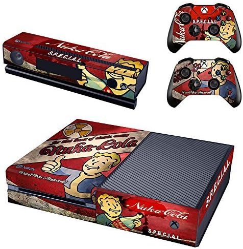 Xenoverse Designer Skin Sticker for the Xbox One Console With Two Wireless Controller Decals - Fallout 4:Nuka Cola