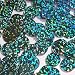 Round Flat Sequin 12mm Top Hole Light Sapphire Blue Hologram Glitter Sparkle. Couture Paillettes. Made in USA