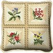 French Floral Pillow - 17 x 17 Pillow