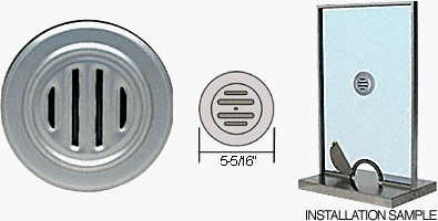 Cover image : CRL Satin Anodized Finish Aluminum No-Draft Speak-Thru
