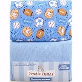 2-Pack Sports Theme Receiving Blanket