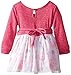 Youngland Girls' Brushed Sweater Knit Pop-Over Dress with Skirt Set