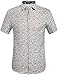 SSLR Men's Straight Fit Printed Short Sleeve Shirt (X-Large, Grey)