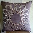 Plum Blossom - Throw Pillow Covers - Silk Pillow Cover with Sequins
