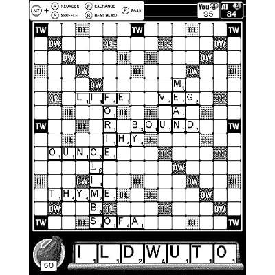 Scrabble on Kindle DX