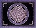Blue & Black & Purple Celtic Circle Indian Bedspread, Twin Size