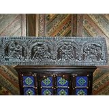 Antique Wooden Hand Carved Kamasutra Headboard Wall Panel From India 72 Inch