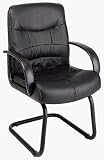 Kitchen & Housewares : Office Star EX1205 LEATHER VISITORS CHAIR