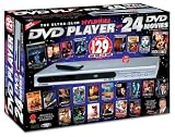  : Hyundai Slimline DVD Player + 24 DVD Movies