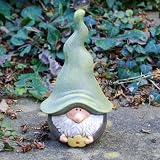 from Gardens2you Terracotta Modern Gnome Garden Ornament In Green