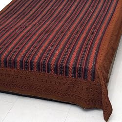 Coverlet Bedspread Cotton Wood Block Print Size Queen