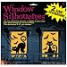 5' Cats & Bats Giant Window Silhouette (2 count)