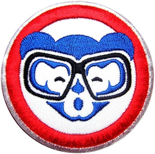 Chicago Cubs Glasses Bear Sport Jersey Embroidered Iron on Patch