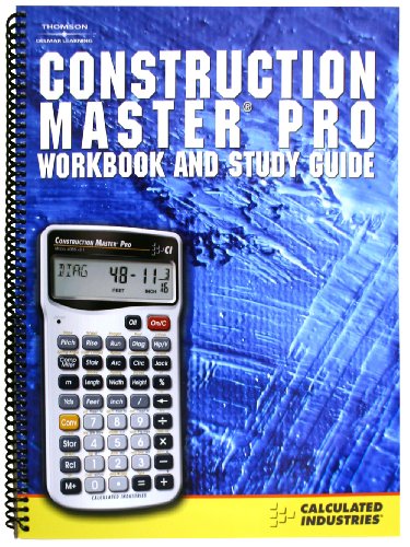 Calculated Industries 2140 Construction Master Pro Workbook and Study Guide